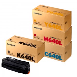 삼성 CLT-K640L C640L M640L Y640L 정품 컬러 토너 세트